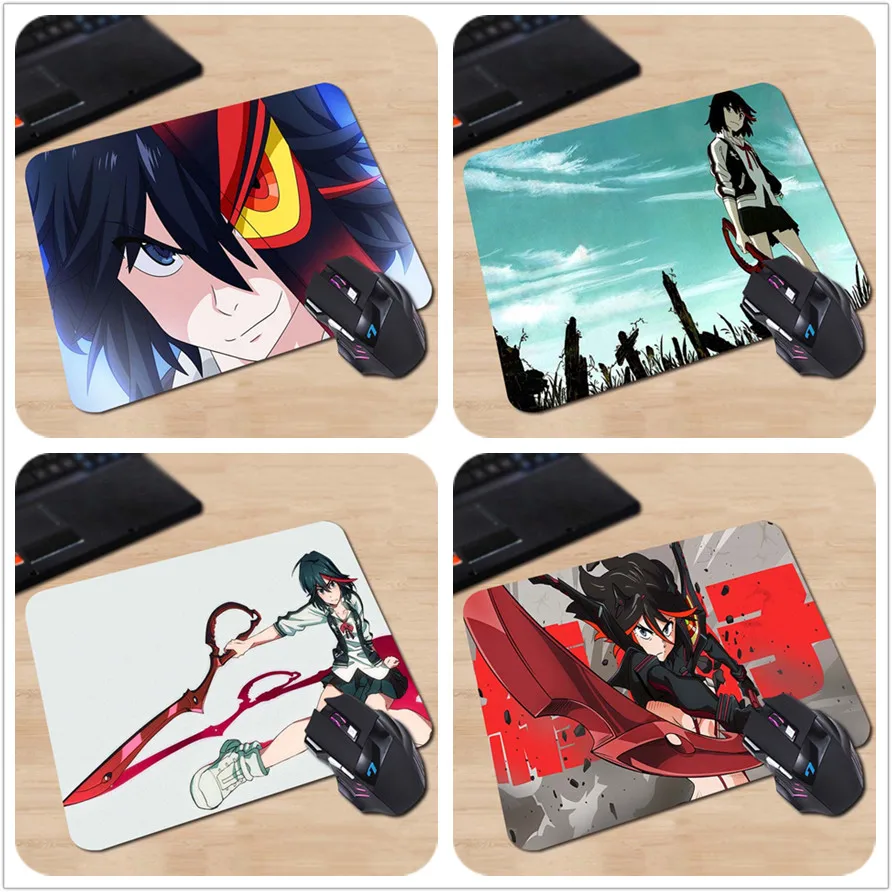 Babaite Мягкий Нескользящий прямоугольный коврик для мыши angry ryuuko matoi in kill la Best Durbale