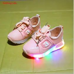 2018 новая детская весна-осень обувь светодиодный повседневная обувь для мальчиков и девочек спортивные кроссовки с свет противоскольжения