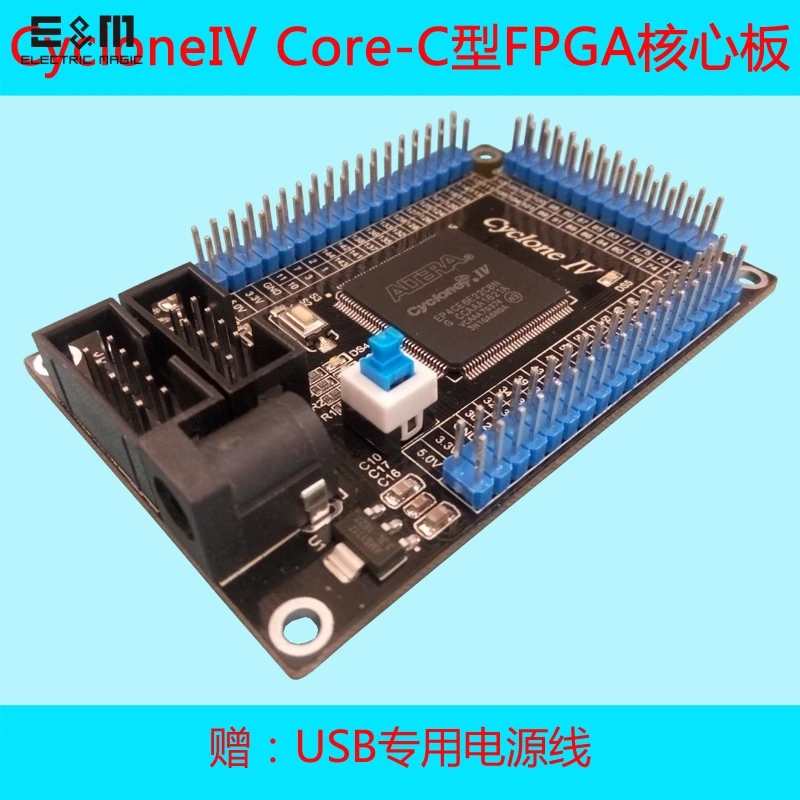 

ALTERA Cyclone IV 4 FPGA Development Starter Board EP4CE6E22C8N Programmable Logic IC Tool DIY Kit