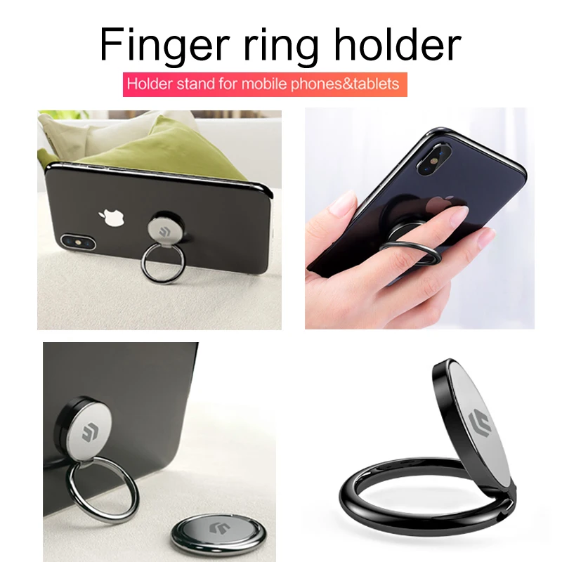 LINGCHEN Universal Finger Ring Holder For Phone Tablet 360 Rotation Mobile Phone Holder Stand For Samsung Cell Phone Holder