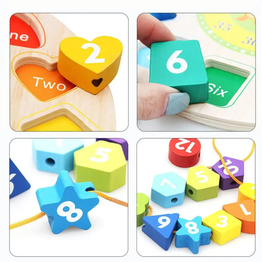 2017 Nuevo juguete de madera geometría reloj digital tablero de madera Juguetes DIY Cuentas juguete de regalo 3D Rompecabezas para niños brinquedos educativos 2017 Nuevo juguete de madera geometría reloj digital tablero de madera Juguetes DIY Cuentas juguete de regalo 3D Rompecabezas para niños brinquedos educativos