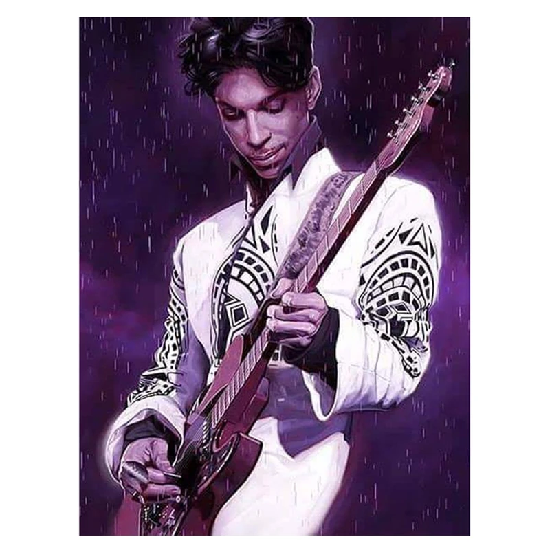 

Diy 5d Diamond Mosaic 3d Diamond Painting Prince Singer Cross Stitch Crafts Full Square Embroidery Home Decoration JS2198