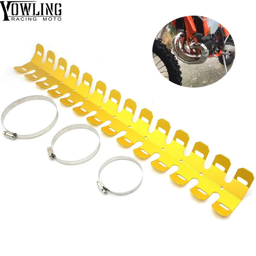 

Off-road Exhaust Muffler Pipe Guard Protector Heat Shield For SUZUKI RM RMZ RMX DR DRZ DJEBEL 85 125 250 400 XC SB R S SM