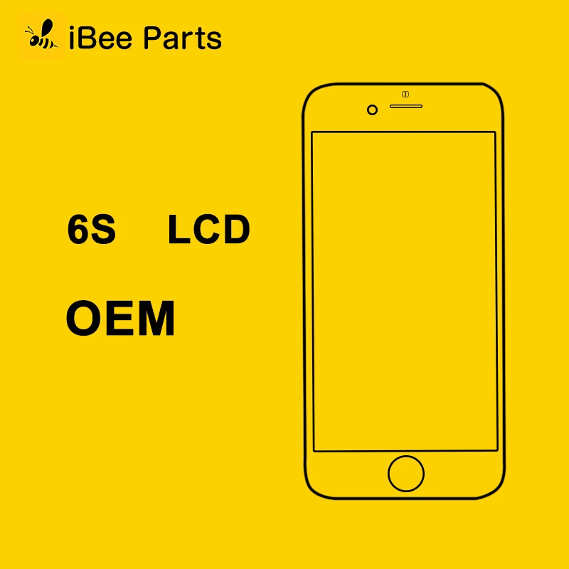 

iBee Parts 5PCS OEM 4.7 inch for iPhone 6S LCD display screen + flex cable + backlight Free shipping