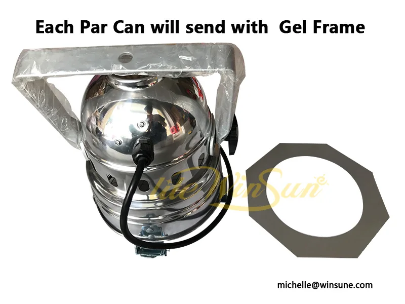 par can par 56 par 64 long short spot light par can with gel frame