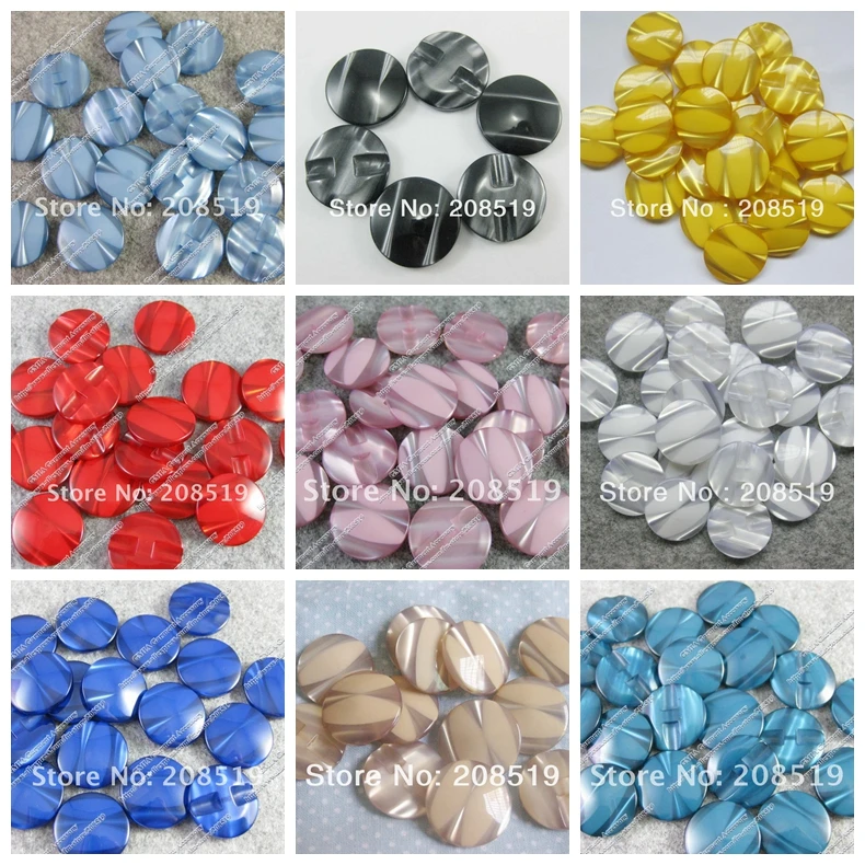 

NB0142 high quality 50pcs pearl resin buttons 15mm and 21.5mm back-hole sewing buttons for dress clothes accessories