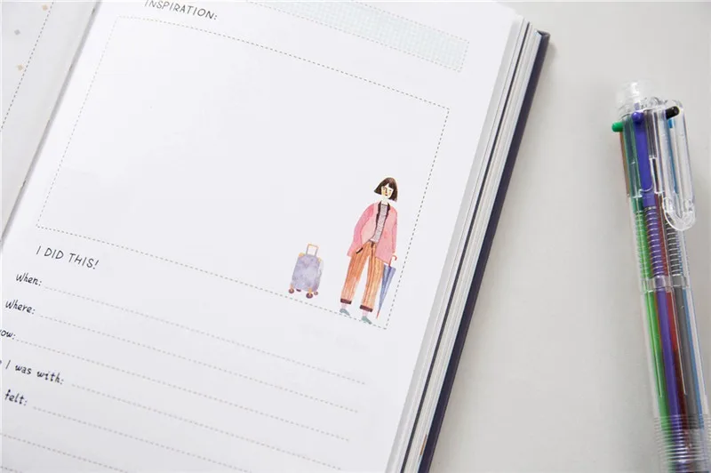 Lista de Balde Pacote de Presente de Luxo Caixa de Presente com Caneta Adesivos para Fazer a Lista Agenda Planejador Scheduler Notebook 100 31 China withe pen Suppliers