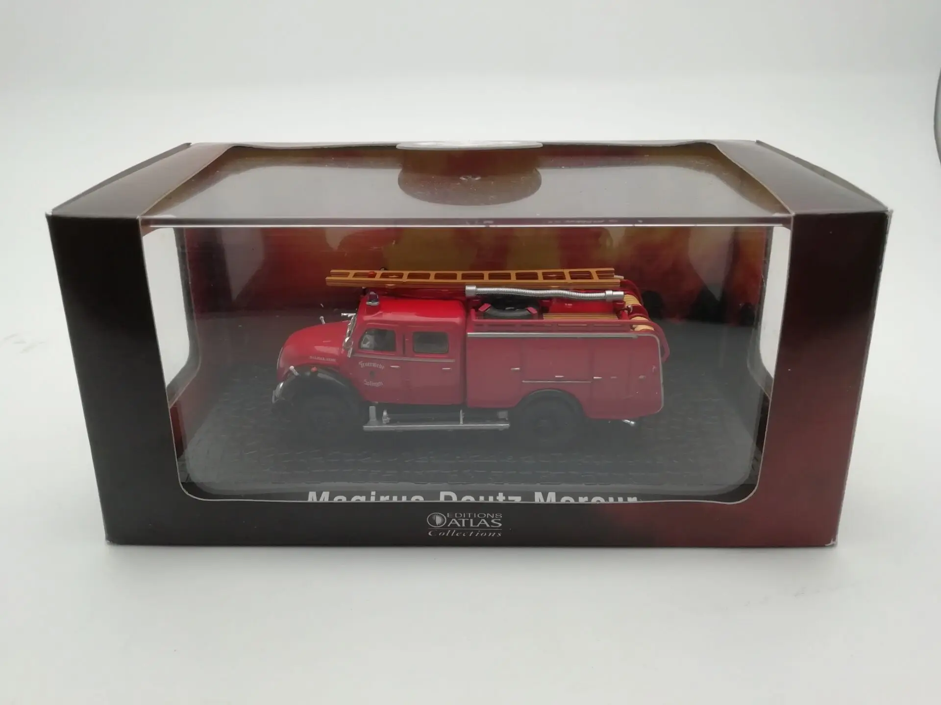 A tlas 1:72 Magirus Deutz Mercur огонь двигатель бутик сплав автомобиль игрушки для детей