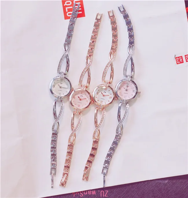 Изысканный дамы браслет часы Элитный бренд Для женщин часы модный комплект Сталь цепи женский часы Для женщин Праздник подарочный набор