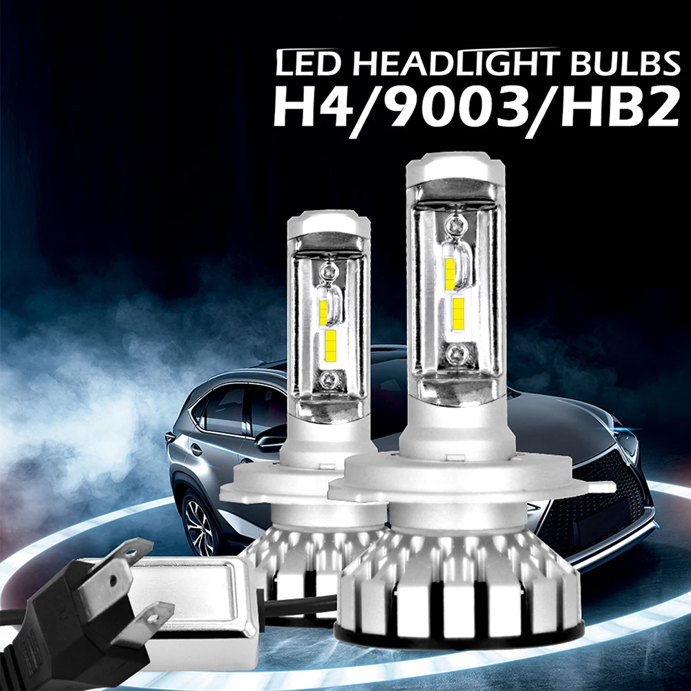 

R8 2x Car LED Headlight Bulbs 6000K 12000LM H1 H7 H4 H11 Auto Lamps Fog Lamp 9005 9006 H3 9012 Headlight Bulbs for Car