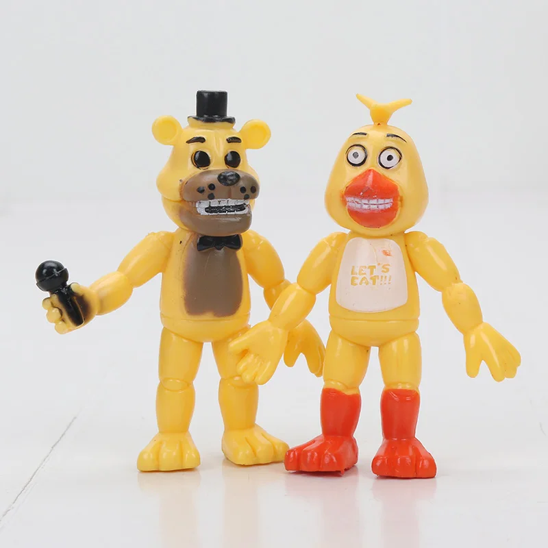 Фигурка пять ночей у Фредди 6 шт./компл. 9 см FNAF Бонни Фокси фазбер кукла ПВХ