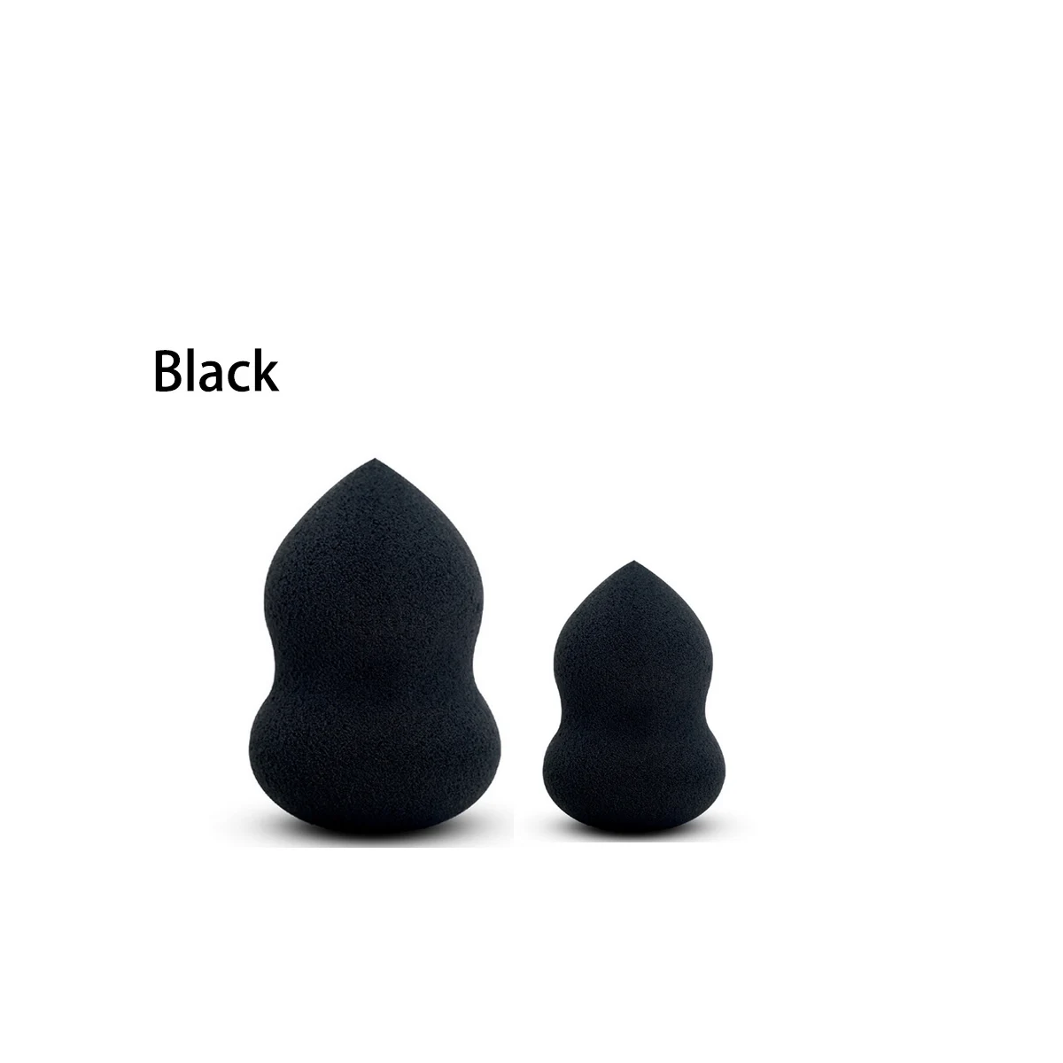 2pcs Large + Small Size Makeup Puff Dry Wet Dual Use T Area Easy Apply Cosmetic Sponge Gourd Shape Facial Makeup Beauty Tools