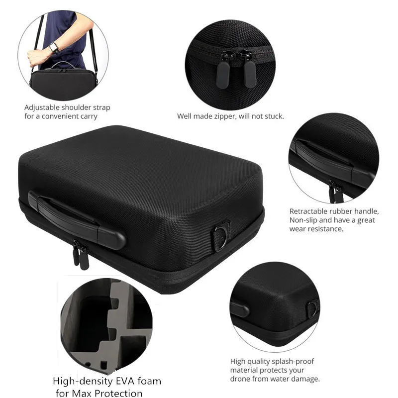 For DJI Mavic Drones Handbag Carry case EVA Hard shellPortable Spark box for DJI Drone and Accessories(4 Batteries) Storage Bags