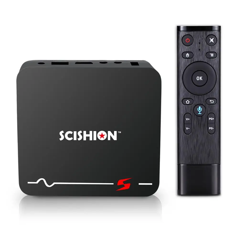 

Quad Core 2GB/16GB 4K Voice Control Smart TV Box Media Player for Android 8.1 EU/UK/US Plug Optional 2.4G WiFi Bluetooth