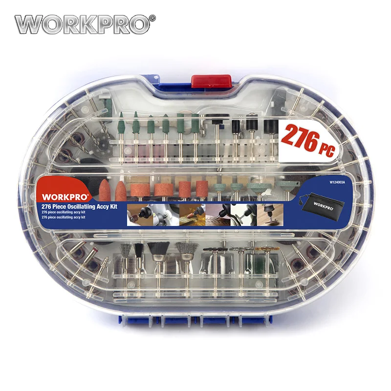 

WORKPRO 276PCS Rotary Tool Accessories Diamond Wheels Sanding Cutting Discs Die Grinder Abrasive Tool Kits