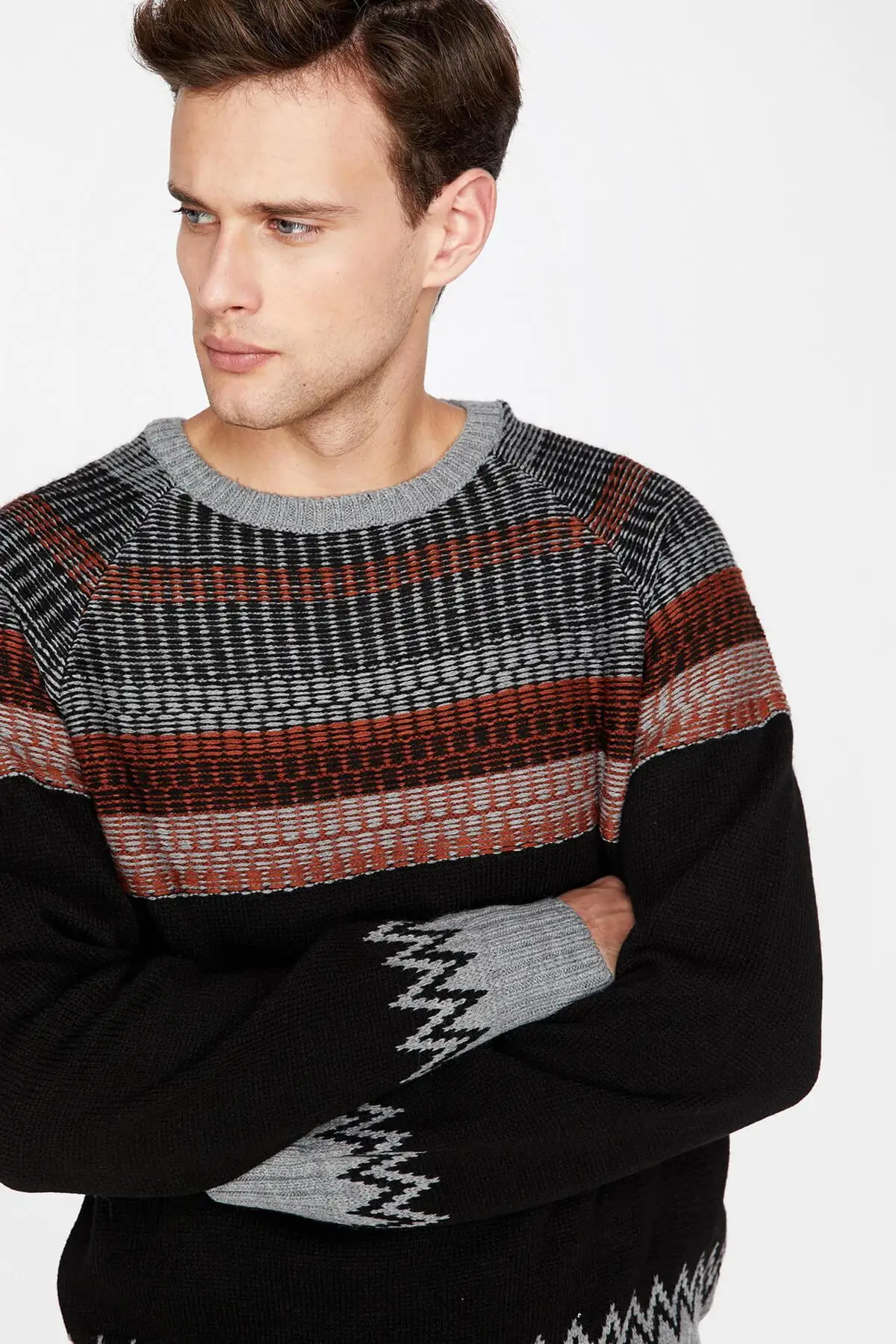Koton Male Black Sweater 9KAM91073GT
