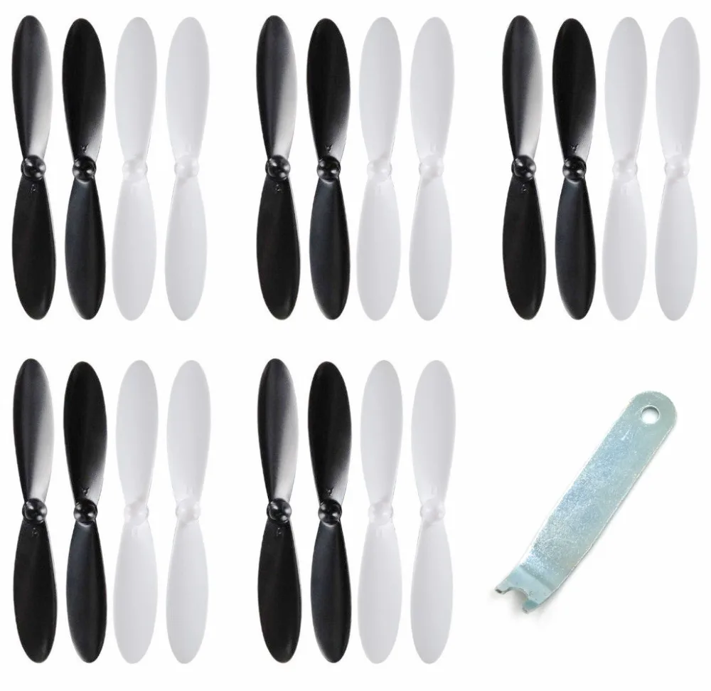 20pcs 55mm propeller and propelle remover for Hubsan X4 H107L H107C H107D RC Quadcopter and propemmer