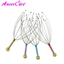 AneerCare массажер для головы, массаж шеи, осьминог, массаж головы, расслабление, спа, лечебный сплав,, инструмент для самомассажа