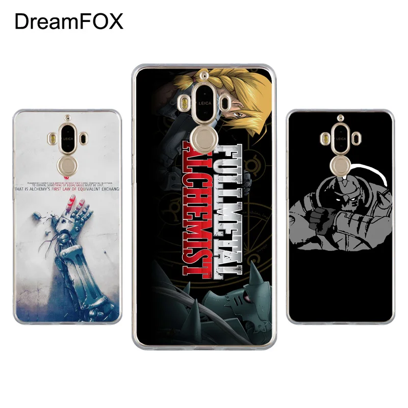 DREAMFOX K103 Fullmetal Alchemist Soft TPU Silicone Case Cover For Huawei Mate G 7 8 9 10 Nova 2 Lite Pro Plus |
