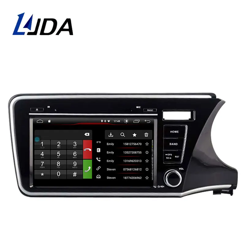 Flash Deal LJDA 1 Din Android 9.1 Car Radio For Honda CITY 2014 2015 2016 WIFI Car Multimedia Player Stereo GPS Navigation DVD Auto Audio 1