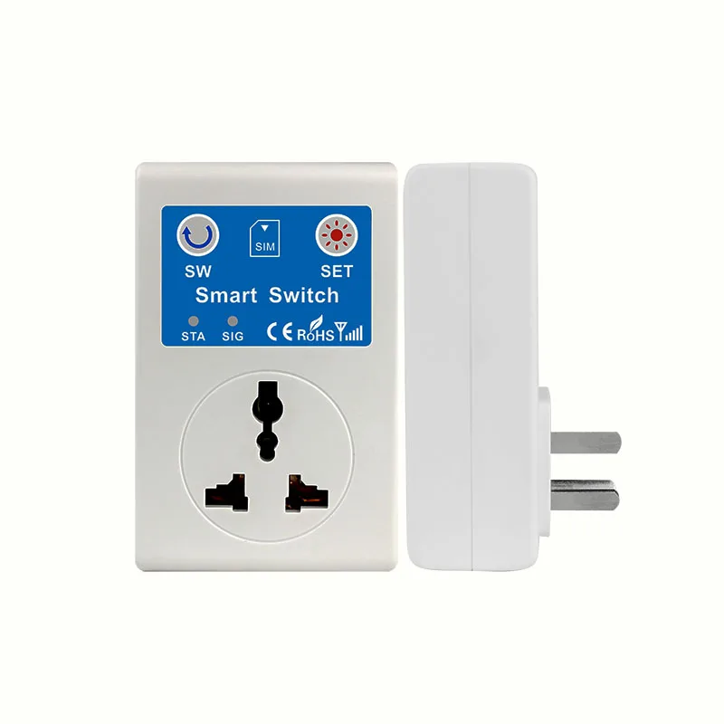 Genuine 10 Pieces SC1-GSMVC GSM Mobile phone SMS Smart Remote Control Socket 110V-240V 10A EU/UK/AU Plug Smart Switch Socket