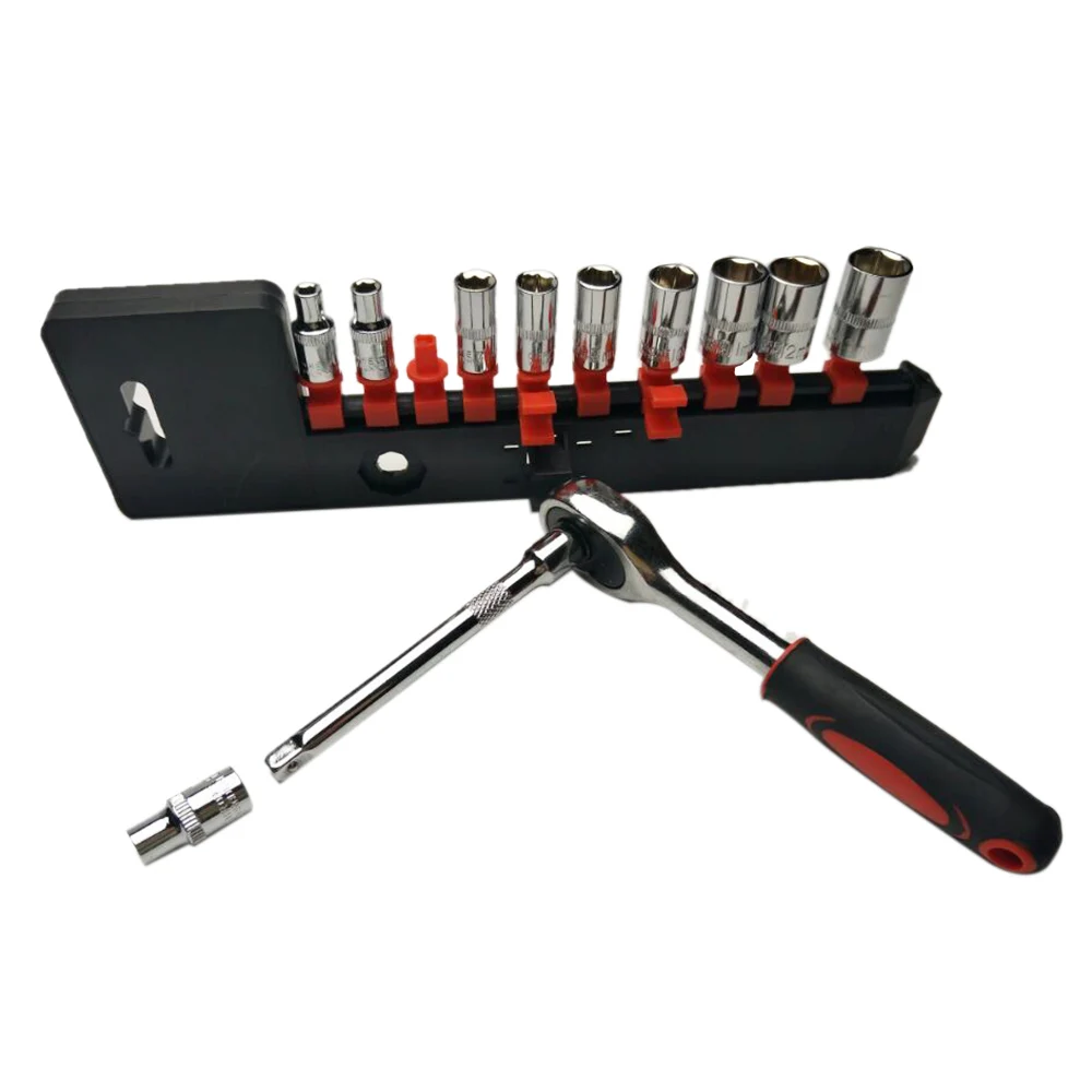 HOT 12pcs 1/4 " Wrench Socket Set Hardware Car Auto Repairing Kit Toolswrench socketsocket