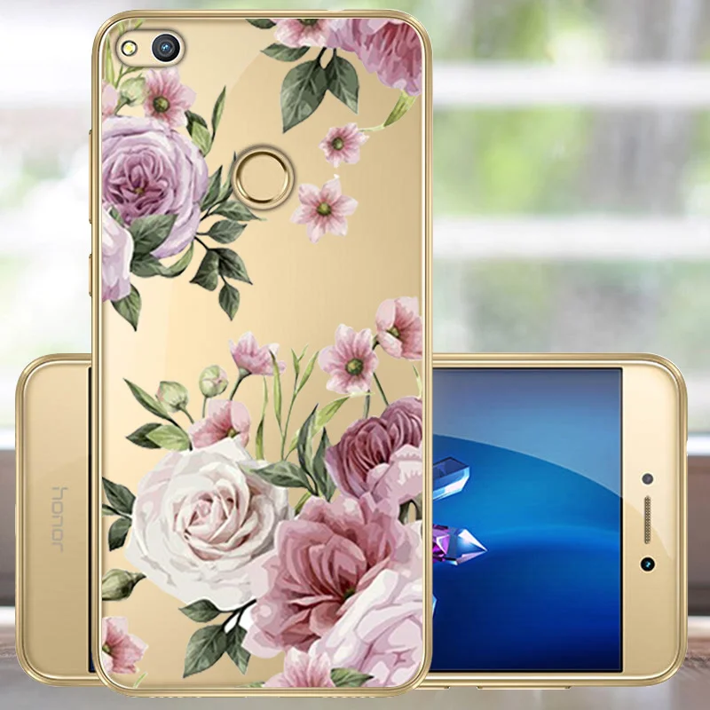 5,2 ''Fundas Huawei P8 P9 Lite 2017 cubierta de la caja de silicona suave Huawei Honor 8 Lite caso TPU de protección p9 lite GR3 2017