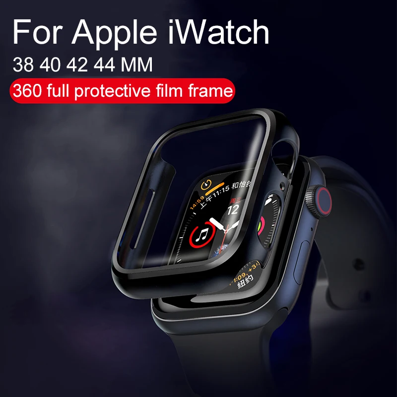 20D закаленное стекло для Apple Watch 44 мм 38 мм 42 мм 40 мм серия 4 3 2 1 полное покрытие изогнутые края Рамка протектор экрана для i Watch