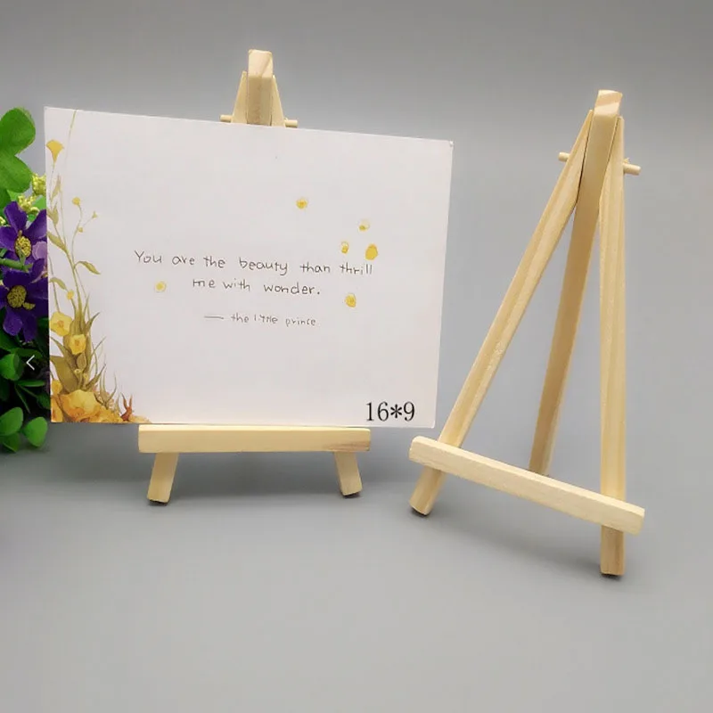 100pcs Mini Wooden Art Holder Artwork Display Novelty Easels Drawing