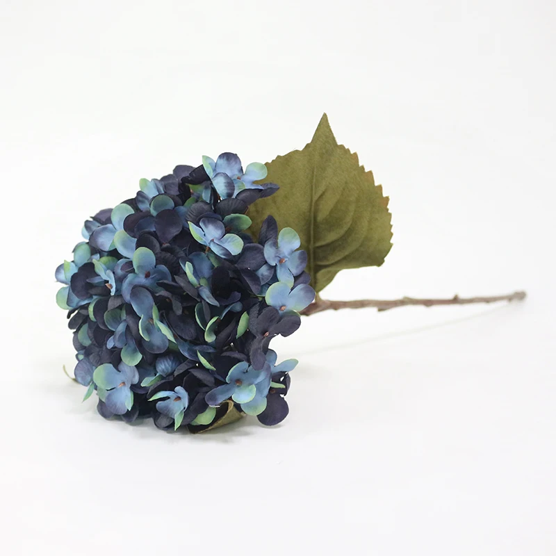 Artificial Hydrangea Silk Flower 1 big flowerBouquet Fleur Artificielle Flores Arrange Table Wedding Home Decor Party accessory (9)