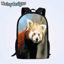 NOISYDESIGNS Ailurus fulgens с животным принтом школьные сумки для подростков мальчиков и девочек детей школьного учебника мешок Для мужчин Для женщин