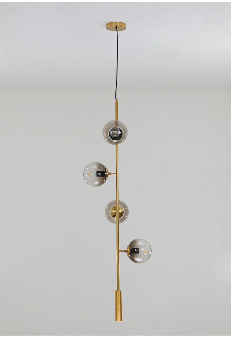 Скандинавский стеклянный шар Ресторан светодиодные люстры украшения для спальни подвесной светильник современный шнур Подвеска лампы