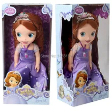2014 Hot! Original edition 12inch Sofia the First Sofia princess Bobbi doll VINYL toy boneca accessories Doll For Kids Best Gift