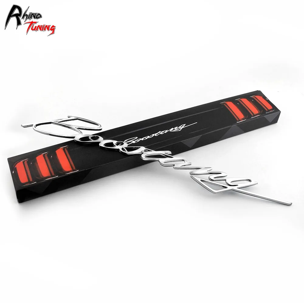 

Rhino Tuning Boostang for Boost Mustang with Turbocharger Turbo Shelby GT350 GT350R Car Styling Sticker Rear Boot Emblem 808