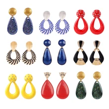 

Lalynnly New ZA Dangle Water Drop Earrings For Women Punk Fashion Leopard Head Earrings For Wedding Party Jewelry Gifts Hot Sale