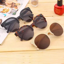 Usefulfashion унисекс классические круглые оправа полуоправы солнцезащитные очки для улицы мужские женские солнцезащитные очки Уникальные