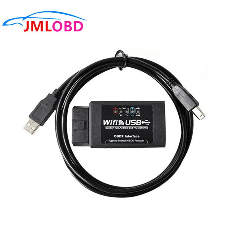 ELM327 wifi USB OBD2 OBD сканер диагностический инструмент ELM 327 wifi OBD ii Поддержка Android/для IPHONE/IPAD/IPOD