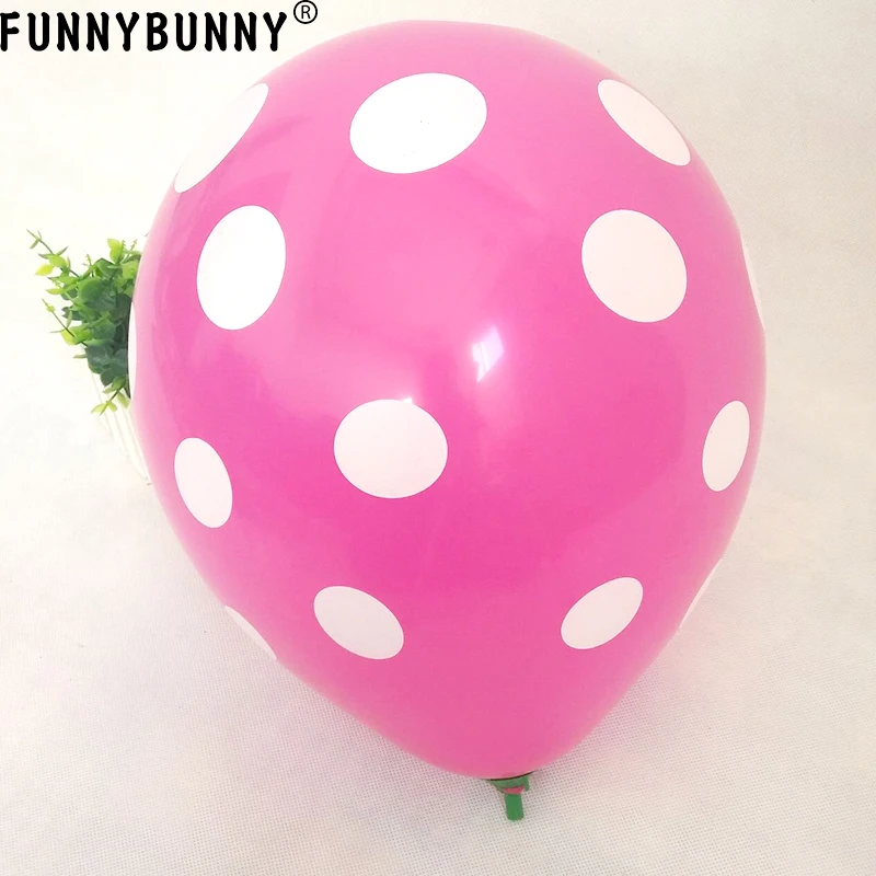 

FUNNYBUNNY Polka Dot Latex Balloons Wedding Party Warm Decoration