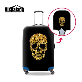 

Dispalang Cool Skull Luggage Cover Pattern Fashion Elastic Suitcase Protector Personalized Travel Accessory Dustproof Covers