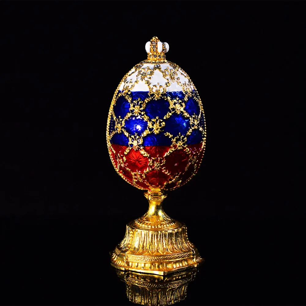 QIFU Новое поступление Россия футбольный стиль faberge яйцо для дома deocr