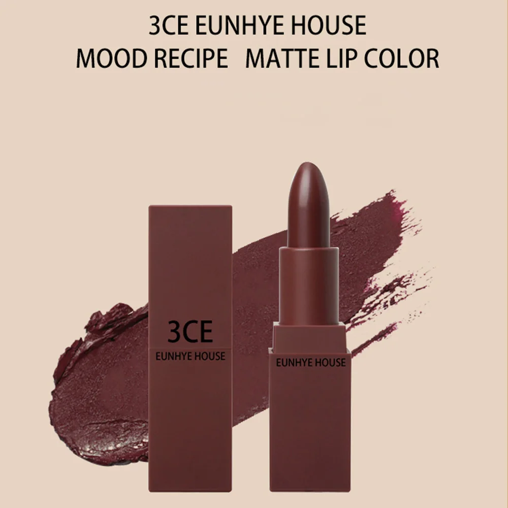 3CE eunhye House, Макияж для губ, матовая Увлажняющая помада, стойкая, легко используемая, макияж, бальзам для губ, горячие цвета, тинт для губ, макияж