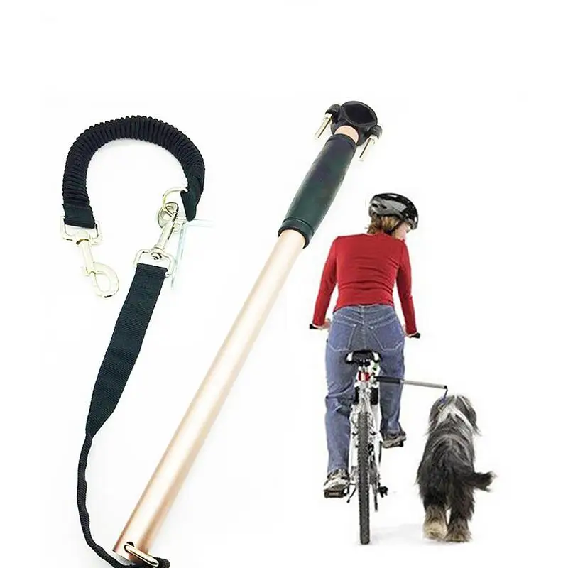 Reflective Large Dog Leash DogFully Retractable Bicycle Dog Leash With