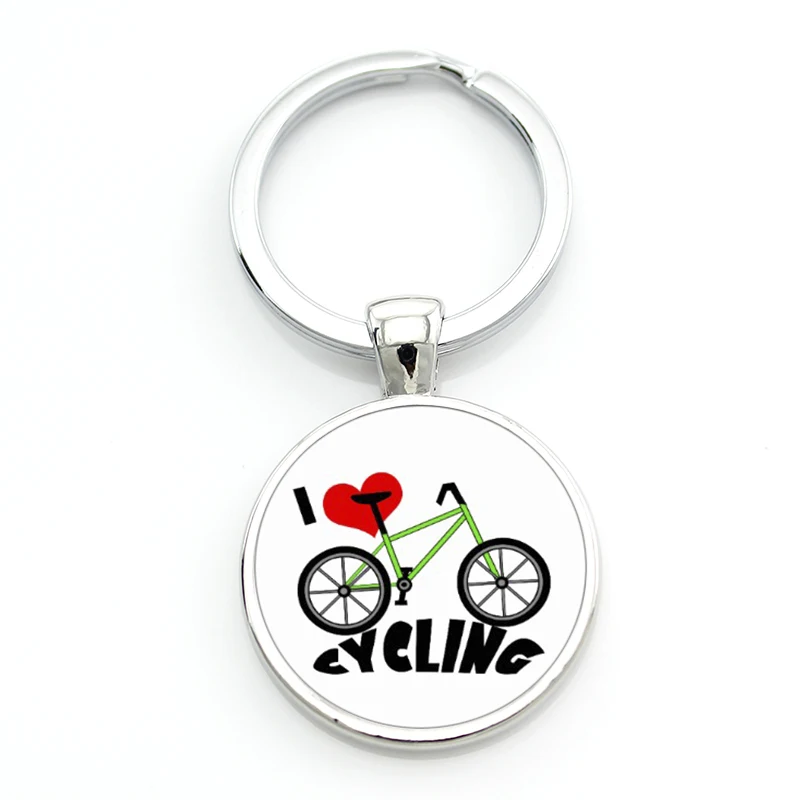 

New Arrival I Love My Bike keychain vintage bicycle bike art Cycling sports lover key chain ring holder men women jewelry SP426