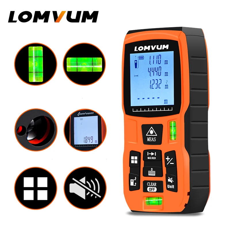 LOMVUM 40m trena measure tape medidor Laser ruler Rangefinders Digital Distance Meter measurer range finder lazer metreler LOMVUM 40m trena measure tape medidor Laser ruler Rangefinders Digital Distance Meter measurer range finder lazer metreler