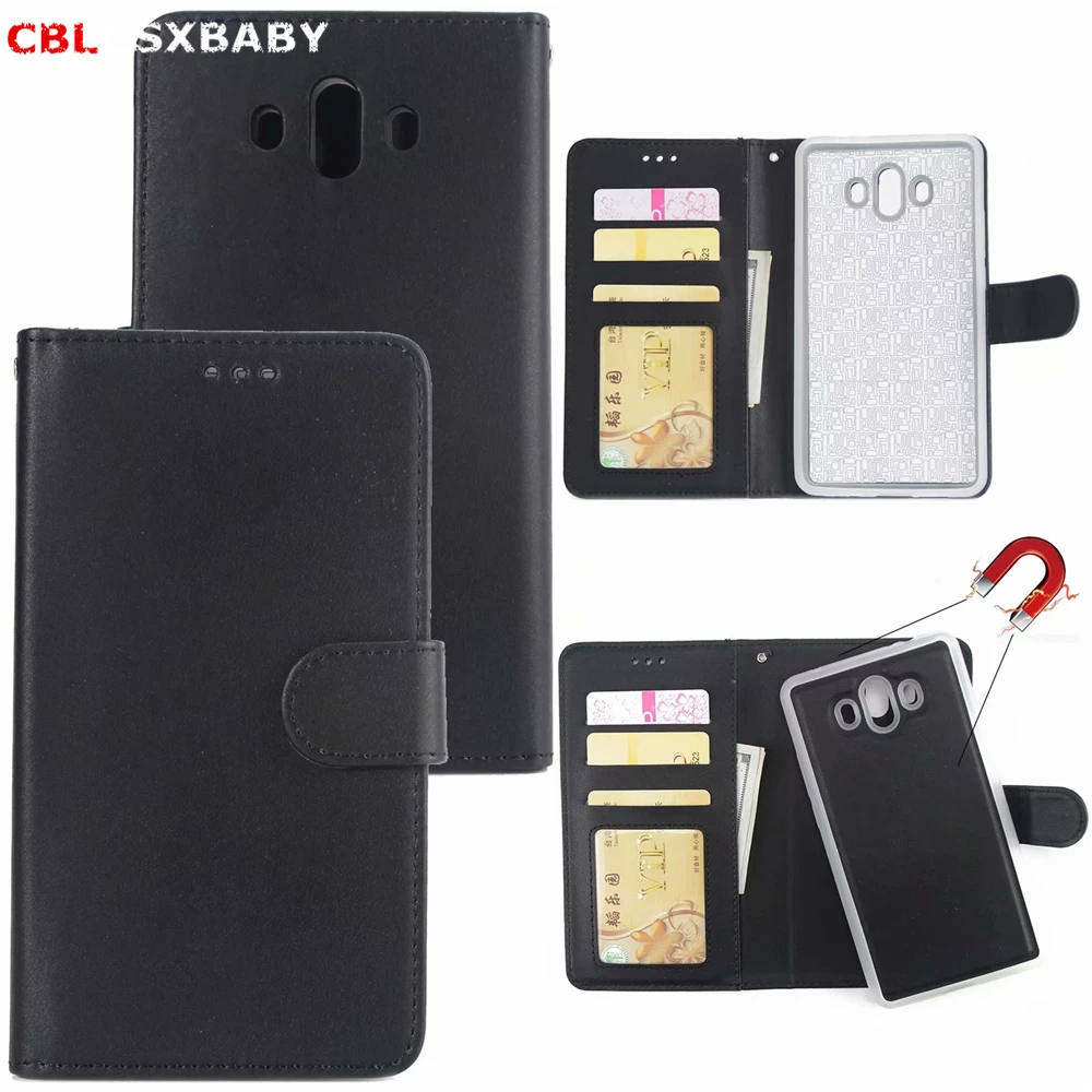 

CBL 2 in 1 Magnetic Detachable Leather Wallet Case For Huawei Mate 20 Pro 20Lite 10 Phone Case Magnet Removable Ultra Slim Cover