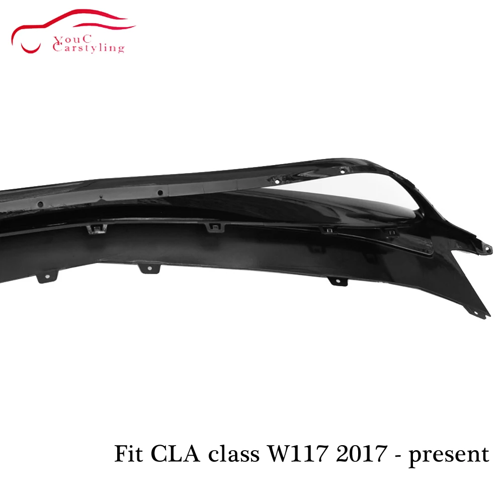 W117 спереди для губ с протектор бампера бампер спойлер для Mercedes cla C117 CLA180 CLA200 CLA250 CLA45 AMG посылка