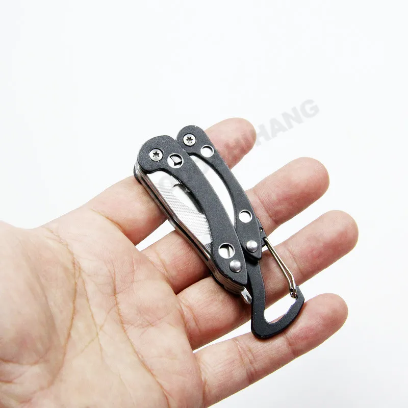 Mini Folding Plier Portable EDC Emergency Outdoor Hand Tools Screwdriver Knife Pliers Saw Survival Keychain Multifunction DAH021 (3)