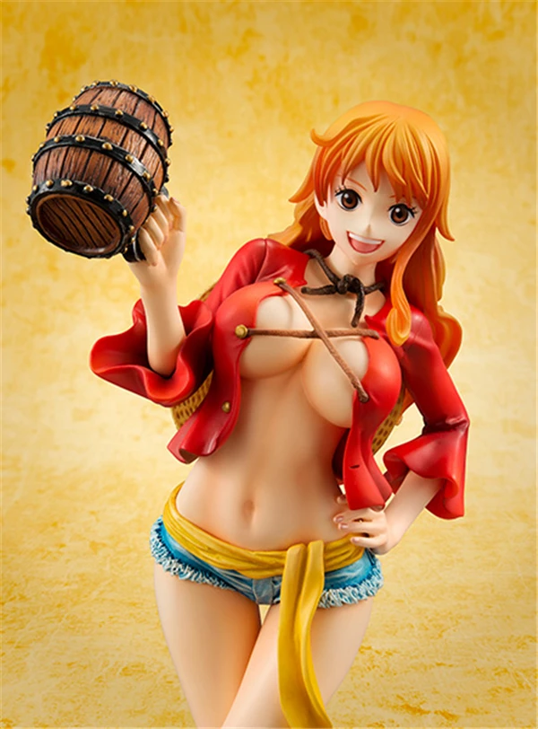 Аниме One Piece DXF Nami POP экшн фигурка нами коллекционная игрушка 22 см цельная