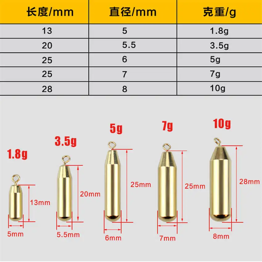 20 шт. вес грузила г-10 г вращающийся вверх Рыбалка 1,8 антикоррозионные золотые свинцовые грузила морской пресноводный морской лед плот озеро
