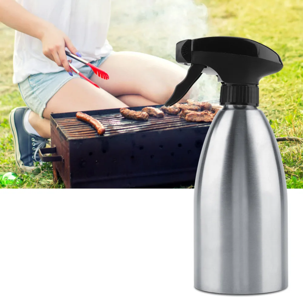 

1 Pc Stainless Steel Olive Pump Spray Bottle Oil Sprayer Oiler Pot BBQ Barbecue Cooking Tool Can Pot Cookware kitchen Tool